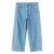 Mango Kids wide leg gebloemde jeans – lichtblauw