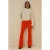 By-Bar Leila Velvet Pant Poppy-red