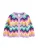 Next Gebreid vest  marine / lavendel / donkerroze / wit