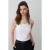 Geribbelde Mouwloze Cami Blouse