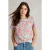 White Stuff Abbie Tee Coral Print