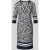 Christian Berg Woman Selection Knielange tuniekjurk met V-hals en 3/4-mouwen