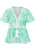 IZIA Blouse Dames Groen Wit