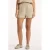Circle of Trust regular waist casual short met linnen camel