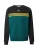 ADIDAS ORIGINALS Sweatshirt ‘Chest Stripes Crewneck’  geel / smaragd / zwart