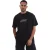 Avirex Oversized T-shirt voor heren met Rego-opdruk (Zwart)