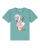 watabout.kids Shirt ‘Flamingo mit Blumen’  turquoise / grijs / olijfgroen / rosa