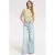 Homage to Denim Extra Wide Leg Jeans With Cord wide leg jeans light blue denim