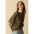 Sissy-Boy T-shirt met panterprint zwart