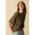 Sissy-Boy T-shirt met panterprint zwart