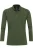 Redmond Casual Poloshirt lange mouw groen, Effen