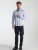 7Camicie Zakelijk overhemd ‘Marco Polo Iconic Satin Man Shirt White’  lichtblauw