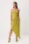 TRENDYOLMİLLA Dames Groen Effen Maxi Mouwloos Asymmetrisch Avond & Gala Jurk