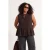 Trendyol Curve Dames Bruin Effen Mouwloos Getailleerd Grote maten Blouses