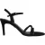 Biba Leren sandalen met naaldhak voor dames (Zwart)