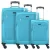D&N Kofferset  turquoise / lichtgroen