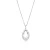 Luxenter Ketting in Brilliant Metal Alloy en Zirconia Rhodium afwerking – Liwen
