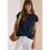 Shirt met rimpels in effen kleur