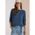 Shirt met lange mouwen, boothals en trekkoord