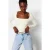 TRENDYOLMİLLA Dames Grijs Effen Lang Getailleerd Blouses