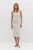 Robe bustier mi-longue fendue