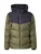 BLEND Winterjas  donkergroen / zwart