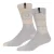 Lee Fair Isle-laarssokken voor dames (set van 2) (Grijs gemêleerd/ecru)