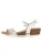 Bayton Sandalen met riem ‘Wodonga’  goud / zwart / wit