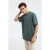 Oversized T-shirt met ronde hals en ribgebreide structuur