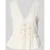 Jake*s Studio Woman Blousetop met vetersluiting en peplum