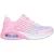 Skechers Microspec Max Mesh-sportschoenen voor meisjes (Roze/paars)