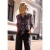 Blouse met lange mouwen van chiffon met strik