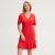 Minimalistische trapeze jerseyjurk