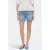 JDY wide leg high waist short light blue denim