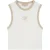 Malelions Women Emblem Sleeveless Crop Top | Cream/Sand