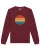 Watapparel Sweatshirt ‘Retro Sunset Ocean’  blauw / olijfgroen / oranje / bourgogne