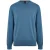 Boss Heren Geborduurd Logo Gebreide V-Hals Sweatshirt (Pastelblauw)