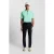 Lyle & Scott Golf Shank Button Polo Shirt Tinted Aqua/dark Navy
