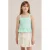 WE Fashion mouwloze top met textuur mintgroen