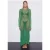 Stieglitz Knitted Crochet Dress Green