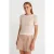 Dames Crop Slim-Fit Crew Neck T-shirt