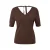 Pull col V van zachte en rekbare stof voor dames COMMA