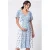 Seraphine Frill Sleeve Maternity Dress Blue