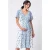 Seraphine Frill Sleeve Maternity Dress Blue