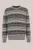 WE Fashion – Heren slim fit trui met print – Regular fit – Lichtgrijs gemeleerd –