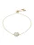 FOSSIL Armband  goud / mintgroen / transparant