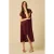 Sissy-Boy midi jurk met ceintuur – donkerrood