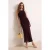 TRENDYOLMİLLA Dames Bordeaux Effen Maxi Mouwloos Stijlvol/Avond Bodycon Jurken