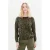 Caroll sweater met panterprint groen