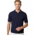 Thomas Maine polo donkerblauw v-hals katoen